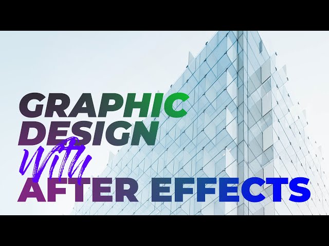 Banner Design with After Effects Tutorial