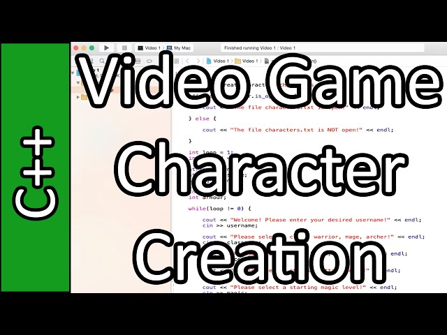 Video Game Character Creation - C++ Programming Tutorial #53 (PC / Mac 2015)