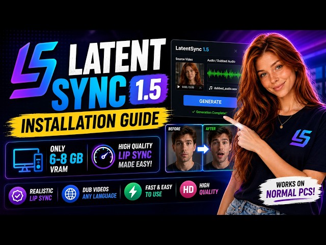 LatentSync 1.5 Local Installation Guide (2026) | Best AI Lip Sync Tool