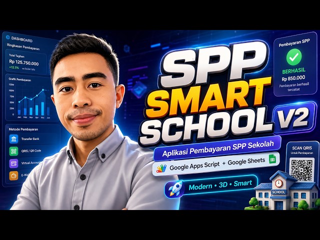 🔥  APLIKASI PEMBAYARAN SPP SEKOLAH MODERN BERBASIS GOOGLE APPS SCRIPT + GOOGLE SHEETS! 🚀🏫💳