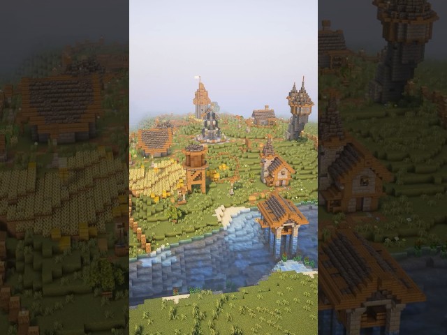 I Built a Medieval Village in Minecraft | Tutorial