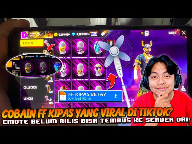 I TRIED THE FF FAN BETA THAT WAS VIRAL ON TIKTOK? THE UNRELEASED EMOTE HAS BROUGHT UP ON THE ORIG...