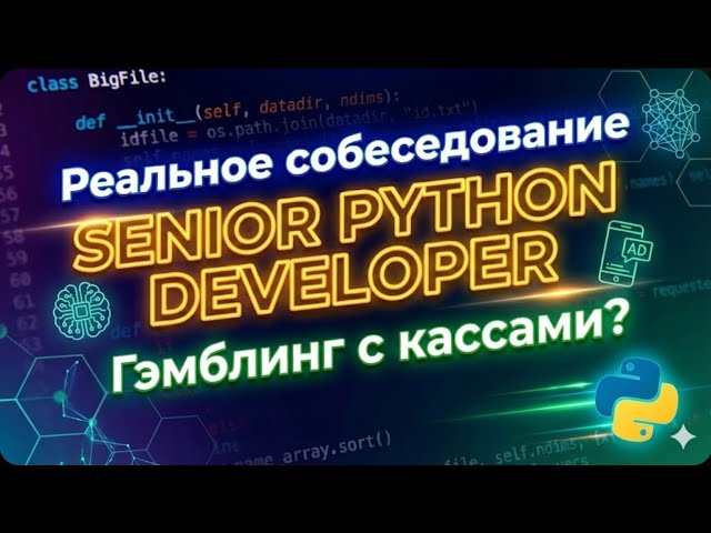 🚨 Пытаюсь пройти РЕАЛЬНЫЙ собес на Senior Python Engineer / Гэмблинг с кассами? / Опять фиаско?