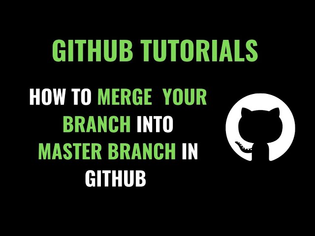 How to merge your branch to master branch in Github | Merge Dev Branch to Master in Git