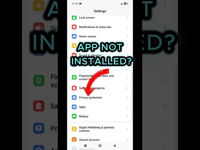 How to Fix App Not Installed Problem on Android 📱