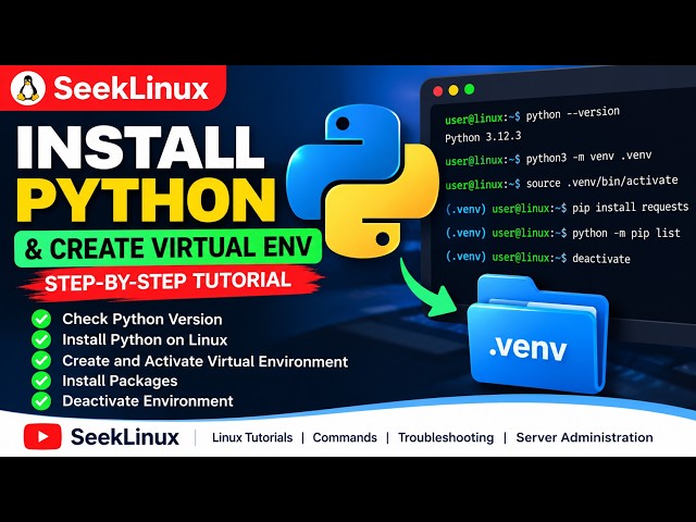 How to Install Python & Create a Virtual Environment | Step-by-Step Tutorial