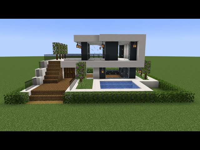 Easy 15 Minutes Modern House Tutorial | Minecraft 