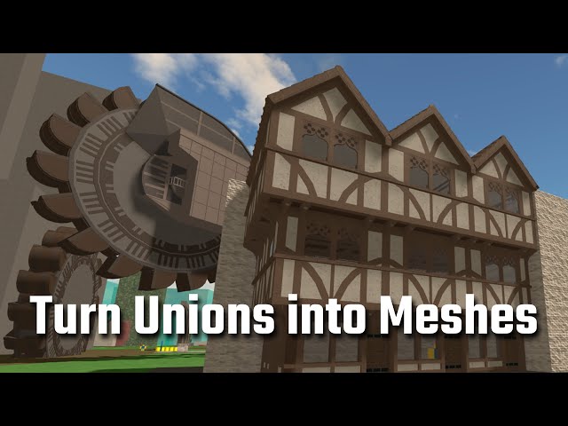 #2/2 Optimise your builds with blender (Unions into meshes) - Roblox Studio
