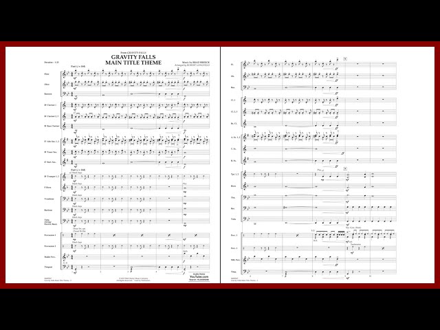 Gravity Falls, Main Title Theme by Brad Breek | Arr. Robert Longfield