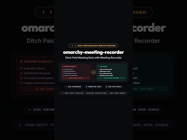 Ditch Paid Meeting Bots with Meeting Recorder 🤖