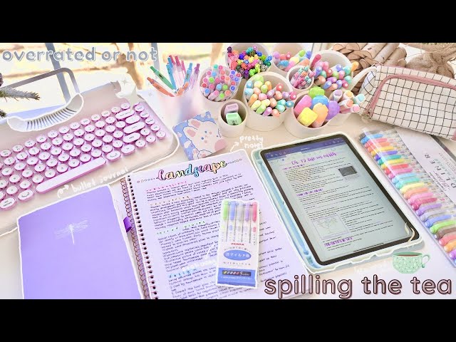 Overrated (or not) studytube trends ✨ pretty notes, bullet journal, ipad pros + more worth it?