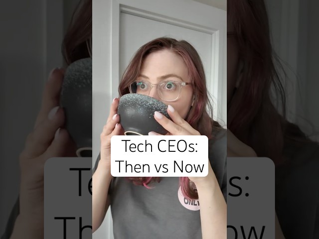 Tech CEOs: then vs now