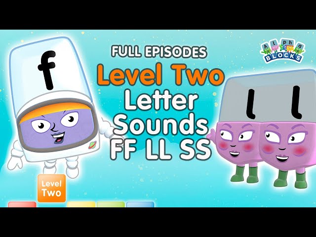#Stayathome - Alphablocks Level Two | FULL EPISODES | Letter Sounds - FF LL SS | #HomeSchooling