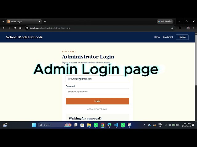I Built a Full-Stack School Website From Scratch | PHP, MySQL, Bootstrap & More