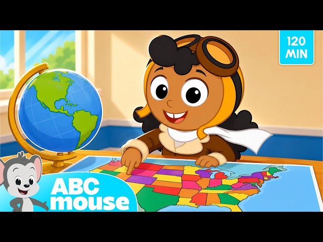 Learn About the 50 States for Kids 🗺️ | Geography, Animals, Shapes & More with ABCmouse | 2-hours