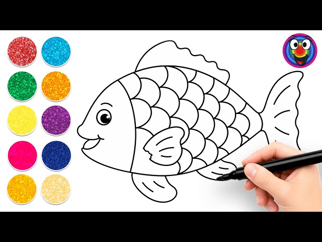 Let’s Learn How to Draw ✍️ with Me | 🔢🐟🍎🚌✈️ Easy Drawing for Kids & Toddlers