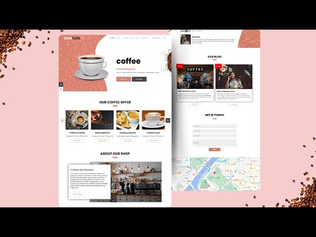 How To Make Coffee Shop Website Using HTML CSS & JavaScript | Coffee Shop Website HTML CSS