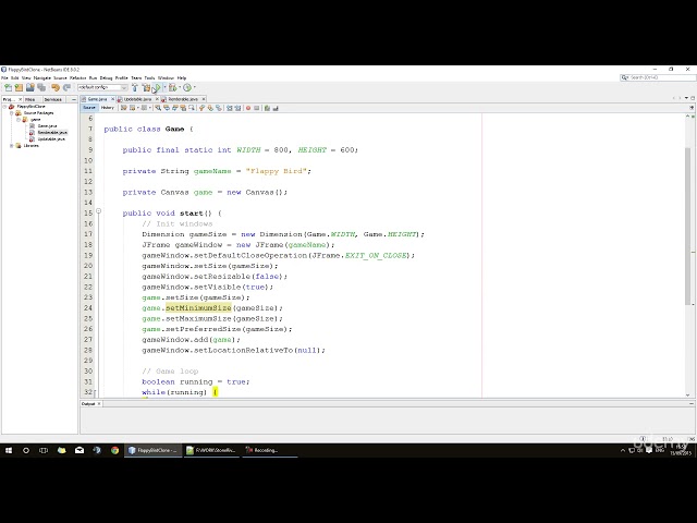 Java Game Development - Create a Flappy Bird Clone : Updatable and Renderable Interfaces