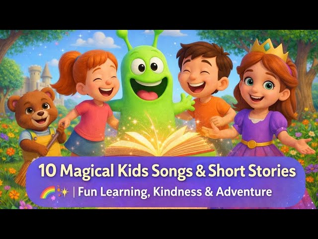 10 Magical Kids Songs & Short Stories 🌈✨ | Fun Learning, Kindness & Adventure