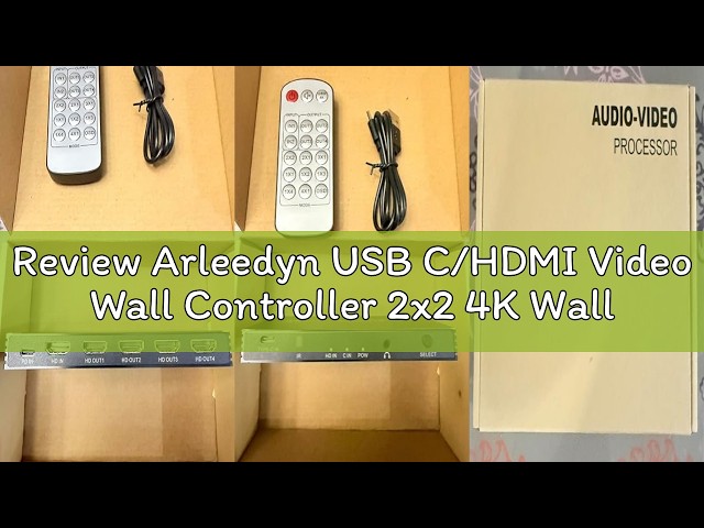 Review Arleedyn USB C/HDMI Video Wall Controller 2x2 4K Wall Controller Video Wall Processor - with