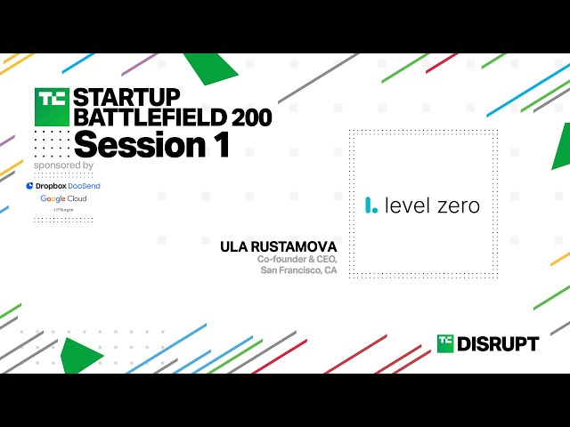 2024 Startup Battlefield Top 20 Finalists: Level Zero Health | TechCrunch Disrupt 2024