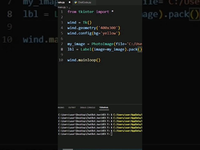 Python Tkinter Add Image #like #tutorial