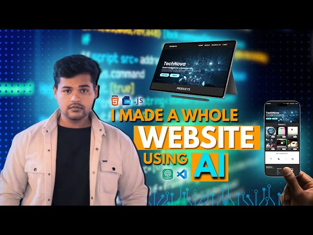 I MADE A WHOLE WEBSITE USING CHATGPT! From Idea to GitHub Launch.