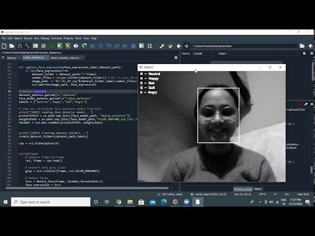 Real Time emotion analysis (Sound and face) using python, deep neural networks