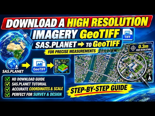 How To Download High-Resolution Satellite imagery with SAS Planet / 0.3m resolution for free