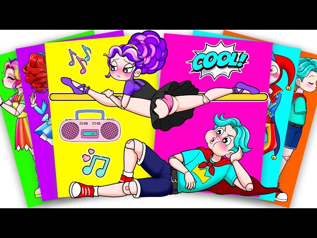 LILY LOVEBRAIDS AND THE FIRST DANCE LESSON - Poppy Playtime 5 | Sticker Book DIY