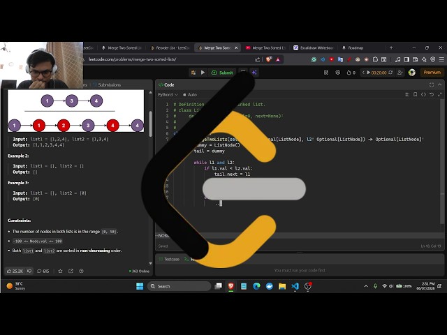 Reorder List And Merge Two Sorted Lists ( NeetCode, LeetCode )