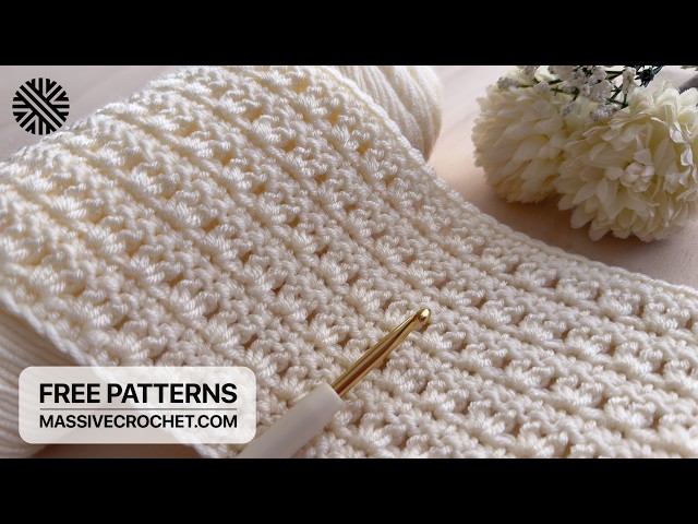 SUPER-DUPER EASY Crochet Pattern for Beginners!👌 Crochet Stitch for Baby Blanket & Bag