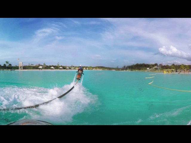 Flyboard Experience at Treasure bay, Bintan, Riau Archipelago 360 video