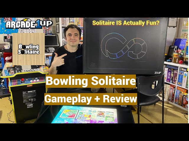 Bowling Solitaire Gameplay + Review on The Infinity Game Table Arcade1Up - Solitaire is Actually Fun