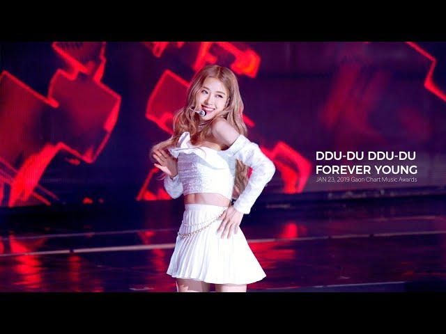 190123 BLACKPINK ROSÉ 로제 Gaon Chart Music Awards 가온차트 뮤직 어워즈 직캠 - 뚜두뚜두 + FOREVER YOUNG