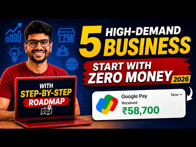 5 High-Demand Business Ideas | Start With ZERO Money 2026 | Full Guide