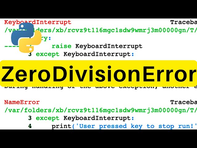 ZeroDivisionError | Python | Tutorial
