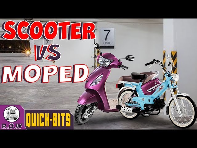Scooters vs. ciclomotores