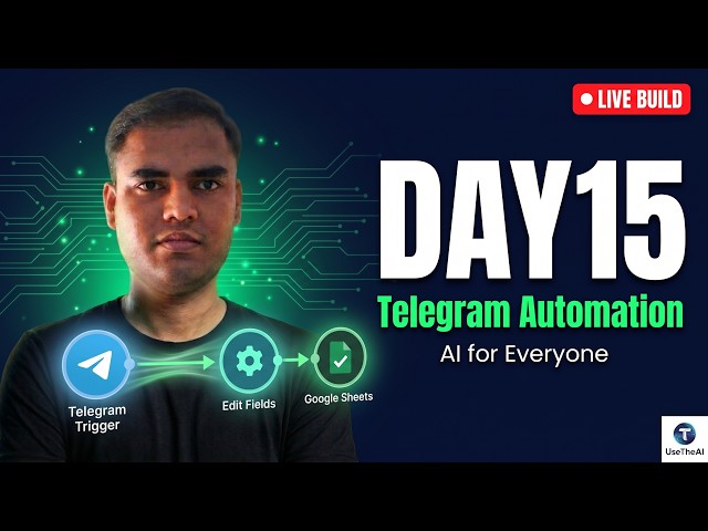 Auto-Log Every Telegram Post to Sheets Using n8n | Module 5 Complete! | AI for Everyone (Day 15)