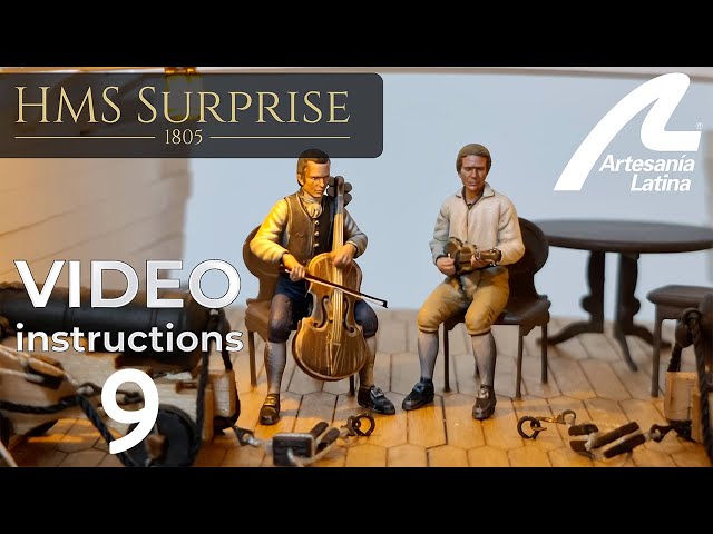 HMS Surprise 1:48 scale - Assembly INSTRUCTIONS Video 9 - Artesania Latina ref. #22906