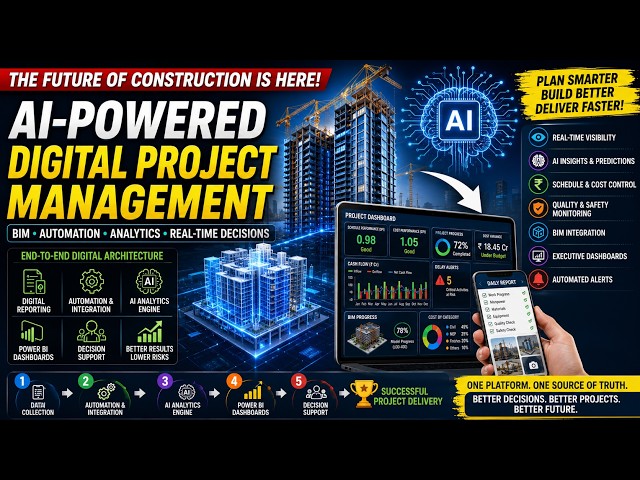 AI-Powered Project Management  |  Architecture & Workflow | BIM + Primavera P6 + Power BI + AI