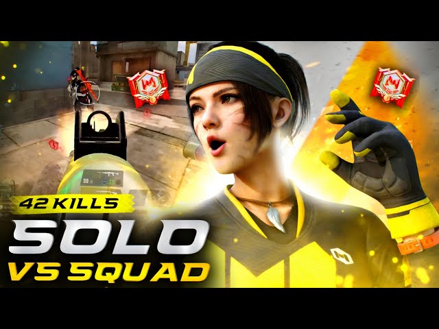 42 KILLS INTENSE SOLO VS SQUAD FULL GAMEPLAY CODM
