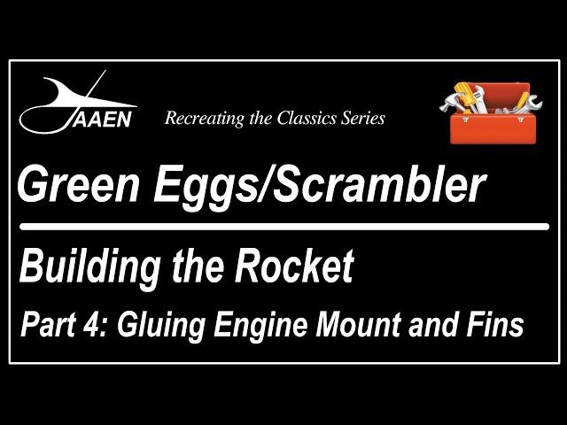 Converting the Green Eggs into the Scrambler: Part 4-Gluing the Engine Mount and Fins