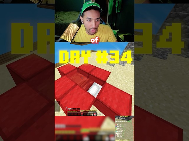 PATRIOT PT8 - Day 34 of playing Hypixel Bedwars everyday until I beat every challenge!