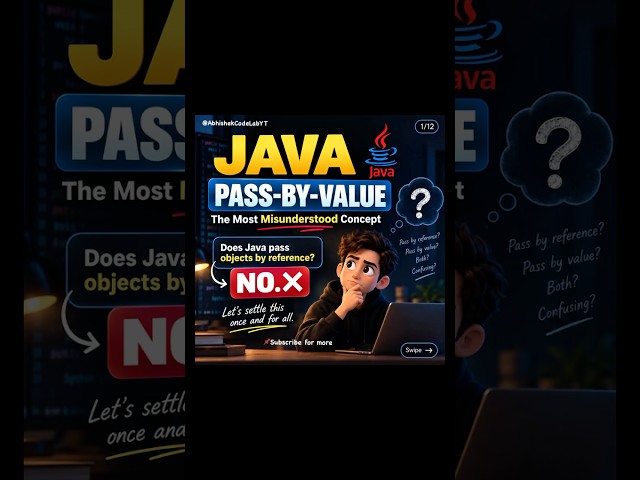 Java Pass-by-Value | The Most Misunderstood Concept