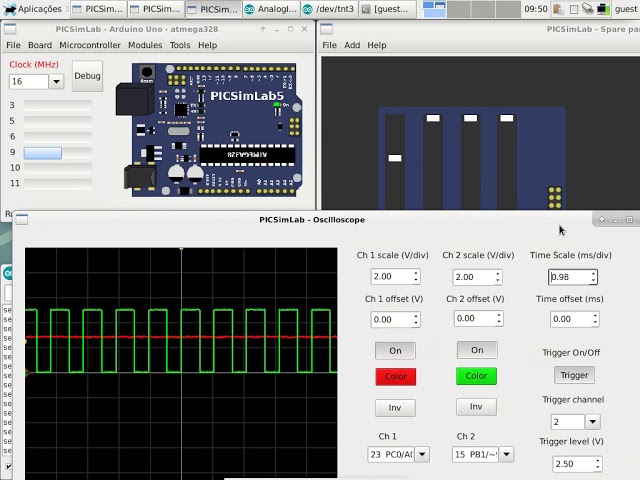 PICSimLab-0.7 with arduino simulation and debug support