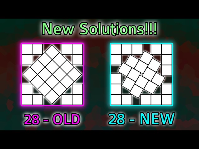 NEW SQUARE PACKING SOLUTIONS