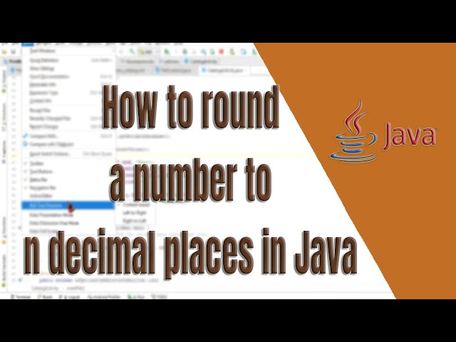How to Round a Number to n Decimal Places in Java