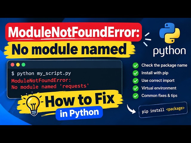 ModuleNotFoundError in Python? Don't Panic, Do This!