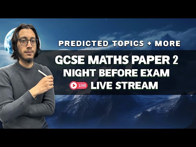 📝 GCSE Maths Paper 2 | 🔴 Live Stream @ 8.30PM | Predicted Topics | Edexcel, AQA | Higher